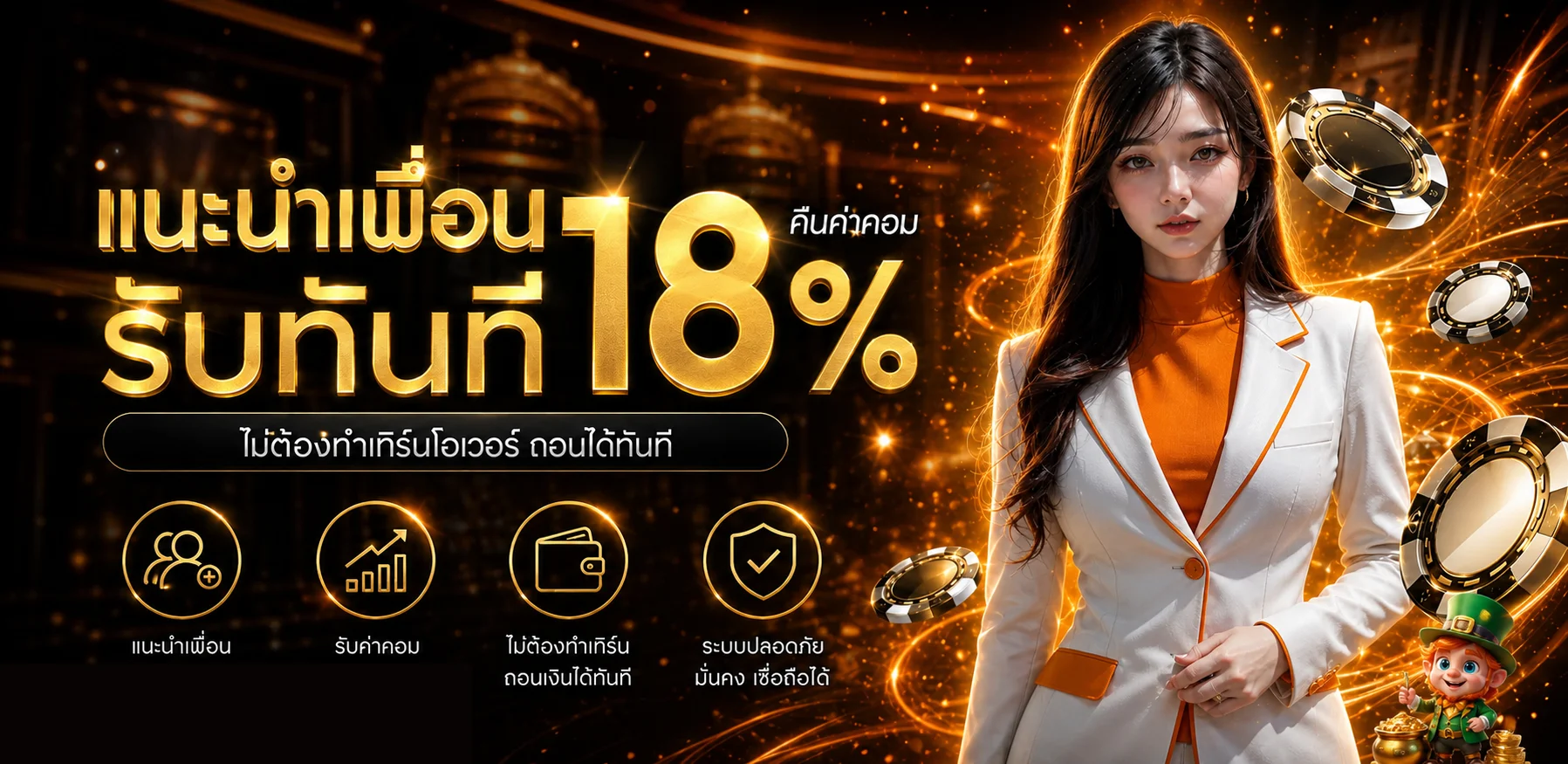 โปรโมชั่นแนะนำเพื่อน CASINO5S และแนวทางตรวจเงื่อนไข